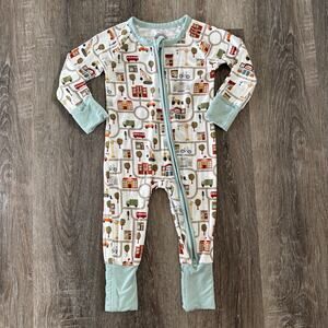Emerson and Friends Let’s Go Bamboo Convertible Baby Sleeper - Size: 6-12 Months